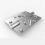 BLU HQ4 High Quality Security Butt Hinge Dog Bolt Square End - Satin Stainless Steel (102 x 76 x 3mm)