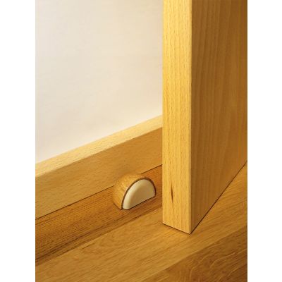 Adhesive Wooden Door Stop with Screws | F2001C
