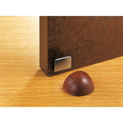 Adhesive Wooden Magnetic Door Stop & Retainer | F2048G