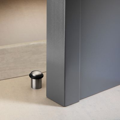 Metallic Door Stop with Rubber O-Ring & Screws | F2100G
