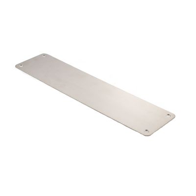 Atlantic Pre-Drilled Door Finger Plates - Satin Stainless Steel (300mm x 75mm) | T2535