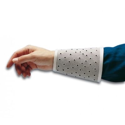 Wrist Protector Sleeves, Chrome Split Leather Perforated