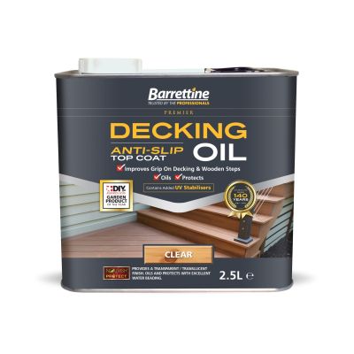 Barretine Anti Slip Decking Oil - Clear (2.5L)