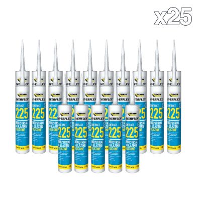 Box of 25 Everflex Contract 225 Industrial & Glazing Silicone