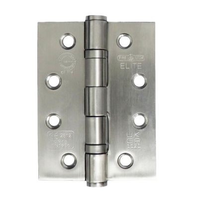 FireStop 3 No. Fire Rated Ball Bearing Hinges Grade 13 - Satin Stainless Steel (Pack of 3 Hinges)