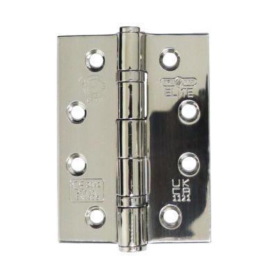 FireStop 3 No. Fire Rated Ball Bearing Hinges Grade 13 - Polished Stainless Steel (Pack of 3 Hinges)