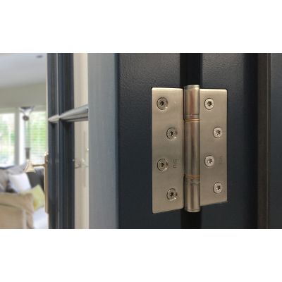 BLU HQ4 316 Stainless Steel Butt Hinge with Square Corners