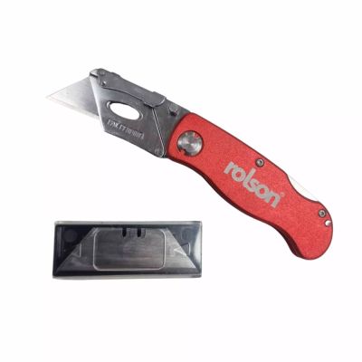 Rolson Folding Lock-Back Utility Knife with 10 blades | R8261