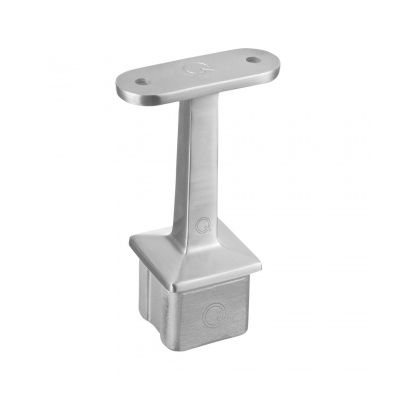 Square Handrail Straight Saddle In-Line Flat Support