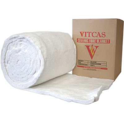 Vitcas FR Ceramic Fibre Blanket - 1430ºC (50mm x 610mm x 3.66m)