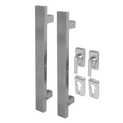 BLU Incline Rectangular T Bar Handle for Straight Slide Doors - 316 Stainless Steel 